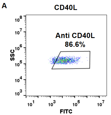 FC-BME100042 Anti CD40L ruplizumab biosimilar mAb FLOW Fig1 A